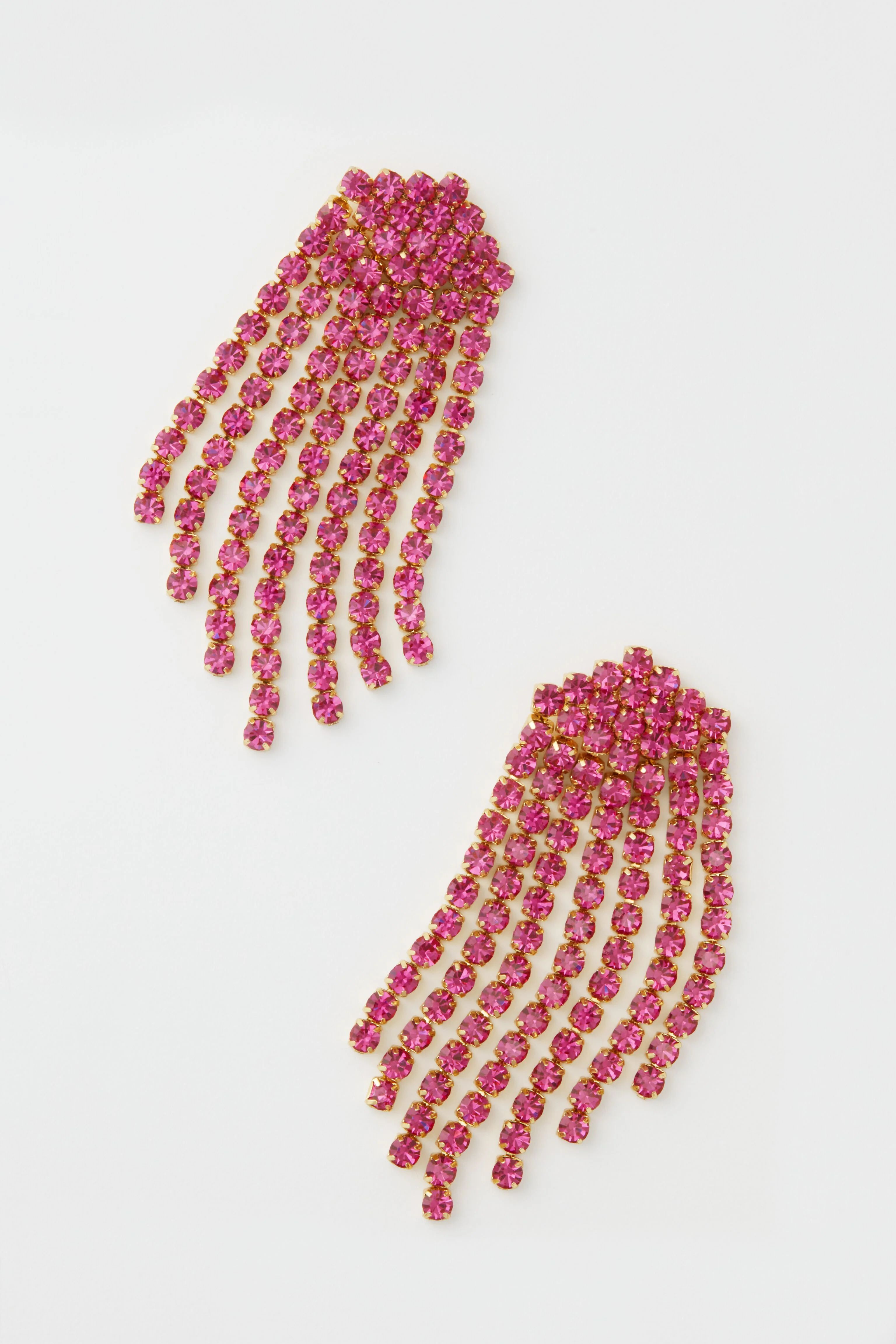 Pink Crystal Simone Earrings | Tuckernuck (US)