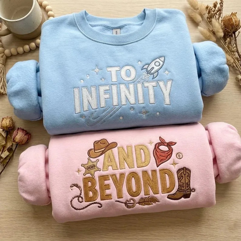 EMBROIDERED Toy Story Trip Sweatshirt, to Infinity and Beyond Sweatshirt, Buzz and Woody Shirt, D... | Etsy (US)