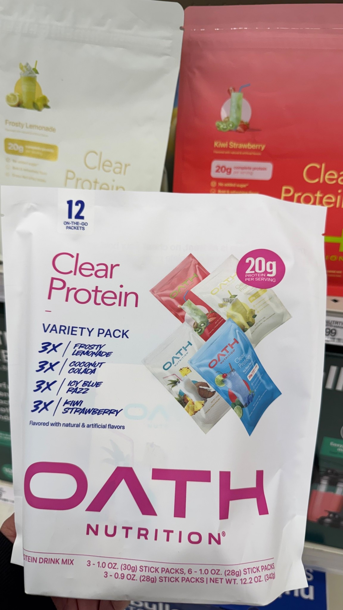 HIGH PROTEIN SNACKS GLP-1 FRIENDLY 

I’ve been obsessed with this clear whey protein by Oath. It’s got 20 grams of protein, only 100 calories per serving, and is the perfect refreshing beverage! My favorite flavors are the watermelon Fresca and mango pineapple!

@Target carries a variety pack so you can try their different flavors. This is a great way to see which one you like the best without having to buy a bag of just one flavor! 

Protein snacks, liquid protein, clear protein, oath protein, wellness journey essentials, glp1, smiles and pearls

#LTKfitnessgoals #LTKMidsize #LTKmorningroutine

#LTKfitnessgoals #LTKMidsize #LTKmorningroutine