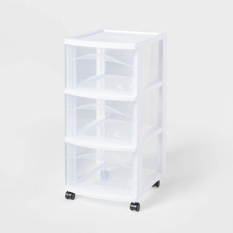 3 Drawer Medium Cart White - Brightroom&#8482; | Target