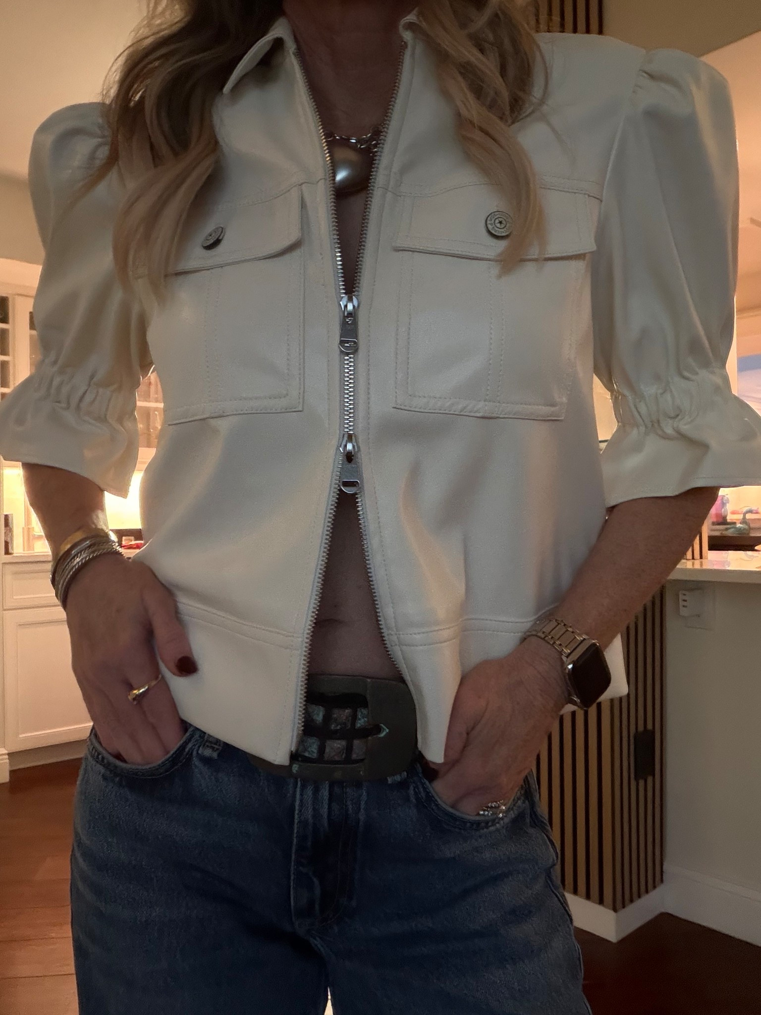 This necklace and belt though!! 

#LTKootd #LTKgrwm #LTKOver40