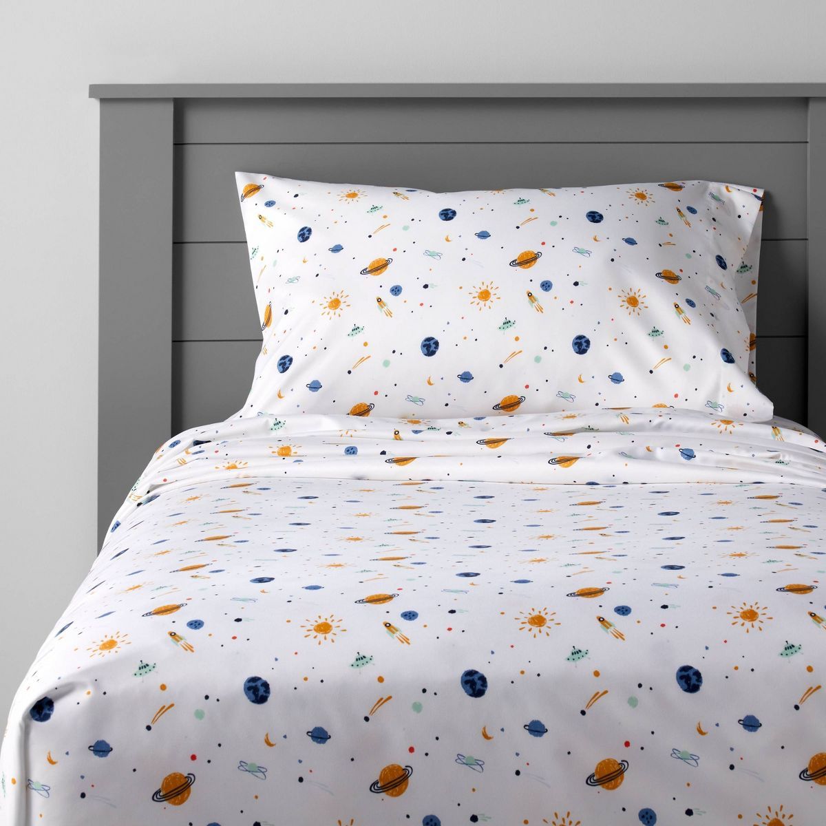 Space Microfiber Kids' Sheet Set - Pillowfort™ | Target