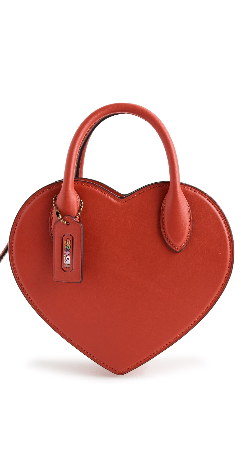 Coach Glovetanned Leather Heart Shape Bag B4/Carmine One Size | Shopbop