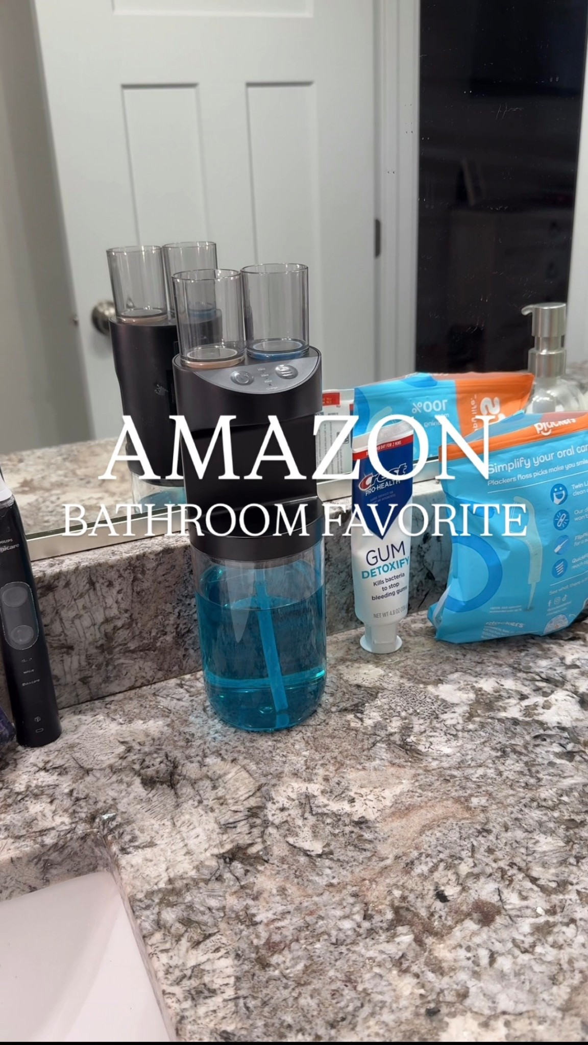 Bathroom upgrade unlocked 🤩

Ditch the bulky bottles and grab this automatic mouthwash dispenser instead — it’s sleek, convenient, and totally aesthetic 🤩
-
#amazon #amazonfinds #amazondeals #amazonbathroom #bathroomdecor #bathroomfinds #amazonbathroomfinds #amazonhome #dentalgadgets #gadgets #musthave #amazonmusthaves #mouthwashdispenser