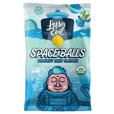 LesserEvil Organic Ranch Space Balls - 5 oz | Target