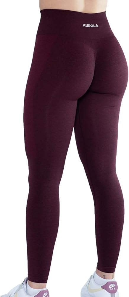 AUROLA Workout Leggings for Women Seamless Scrunch Tights Tummy Control Gym Fitness Girl Sport Ac... | Amazon (US)