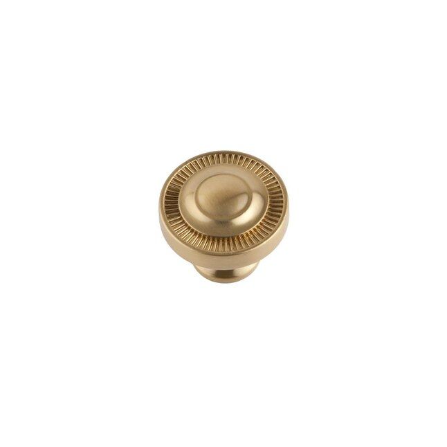 Sumner Street Home Hardware Minted Satin Brass Round Transitional Cabinet Knob Lowes.com | Lowe's