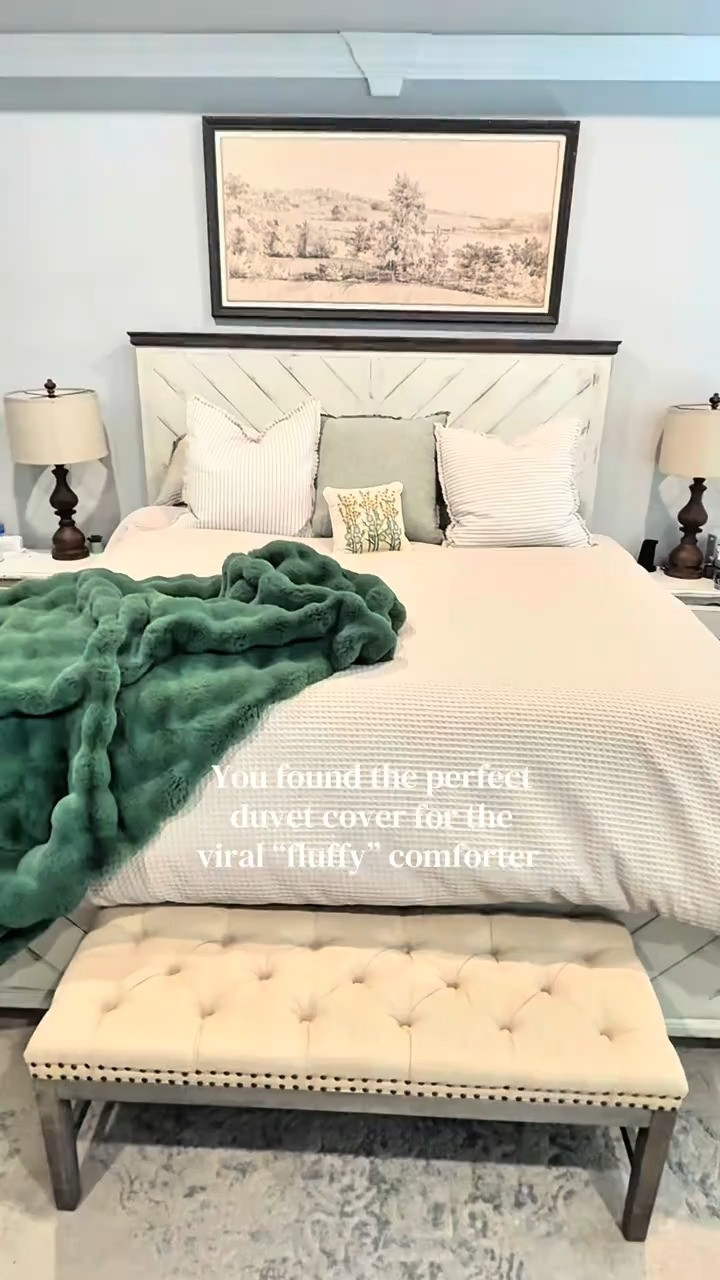 PHF Waffle Weave Duvet Cover Set, No Snagging Ultra Soft Luxury Textured Breathable Comforter Cover for All Season 2pcs, Durable Bedding Duvet Set with 1 Pillow Sham 

 #LTKOver40 #LTKHome #LTKSaleAlert