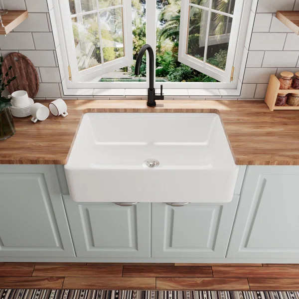33" L x 20" W Farmhouse Kitchen Sink | Wayfair North America