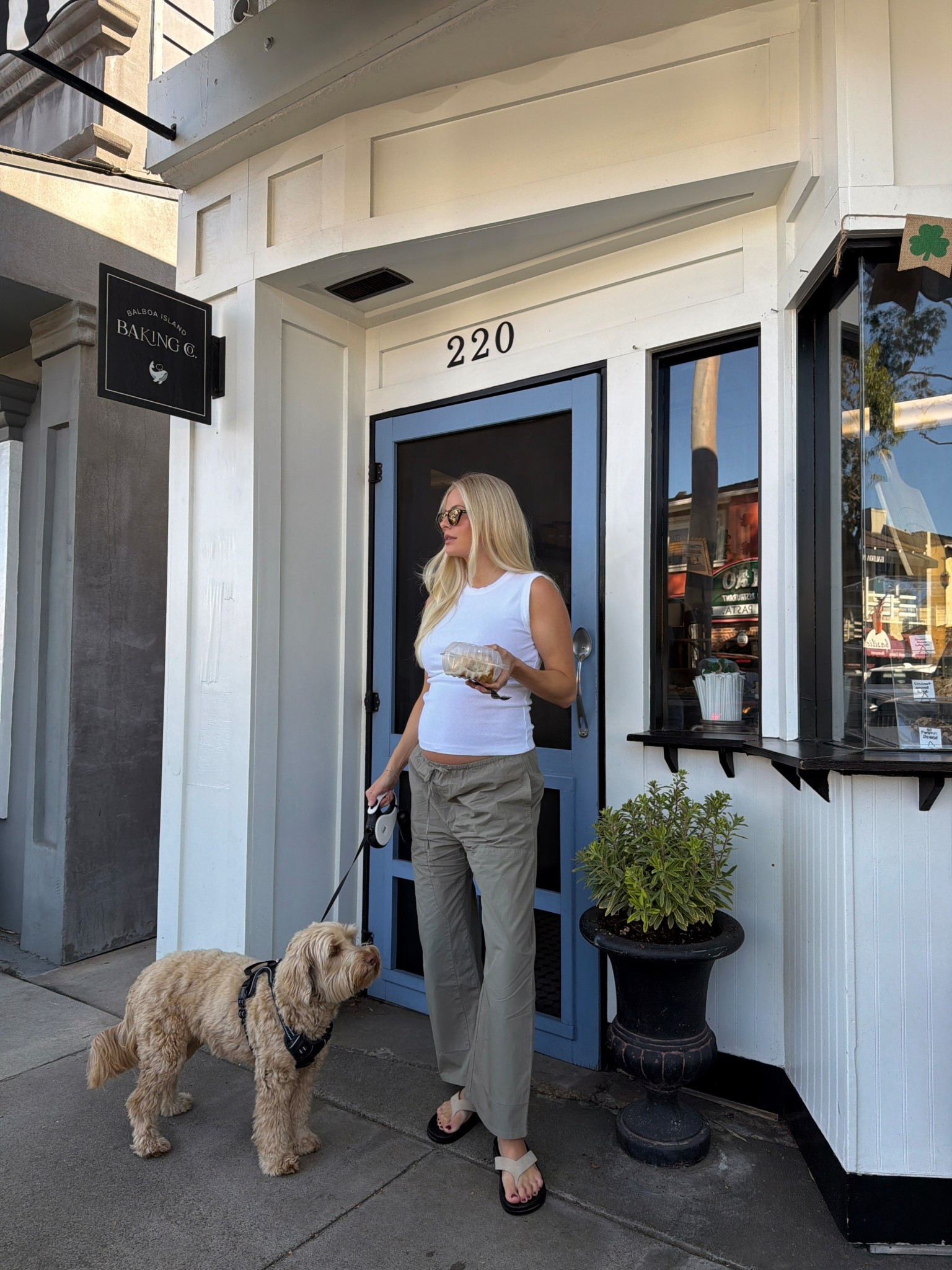 Wearing a small in tank, medium in pants ($$ - linked similar), shoes are tts! #kathleenpost

Spring transition, bump friendly, maternity look, casual chic, errands outfit, farmers market run, casual lunch date

#LTKSeasonal #LTKootd #LTKBump