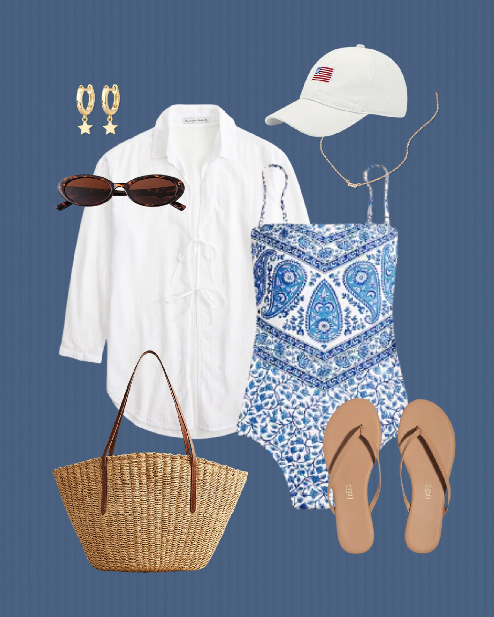 4th of July outfits you can wear all summer long | swimsuit and coverup 

#LTKSeasonal