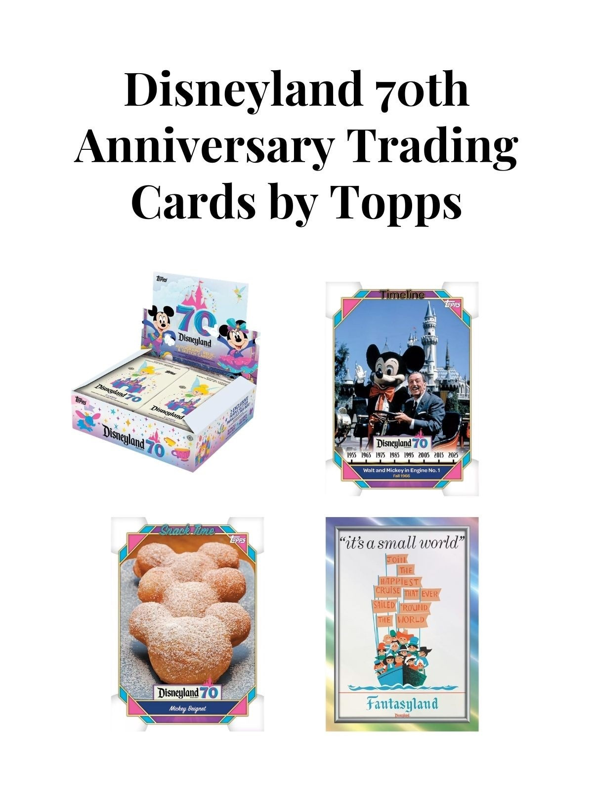 Disneyland 70th anniversary trading cards by Topps from Disney Store!

#LTKSeasonal #LTKHome #LTKTravel