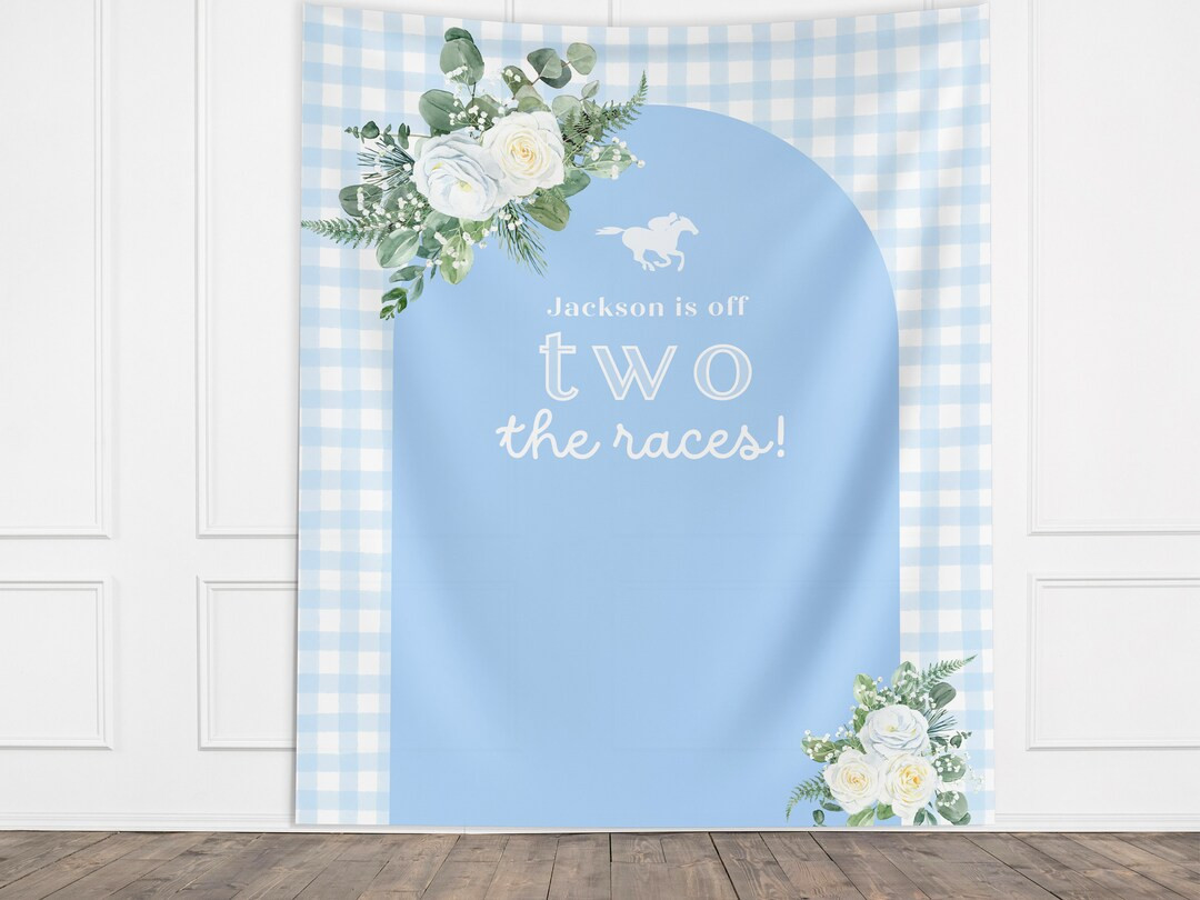 Off Two the Races 2nd Birthday Banner, Kentucky Derby Horse Racing Décor, Second Birthday, Run f... | Etsy (US)