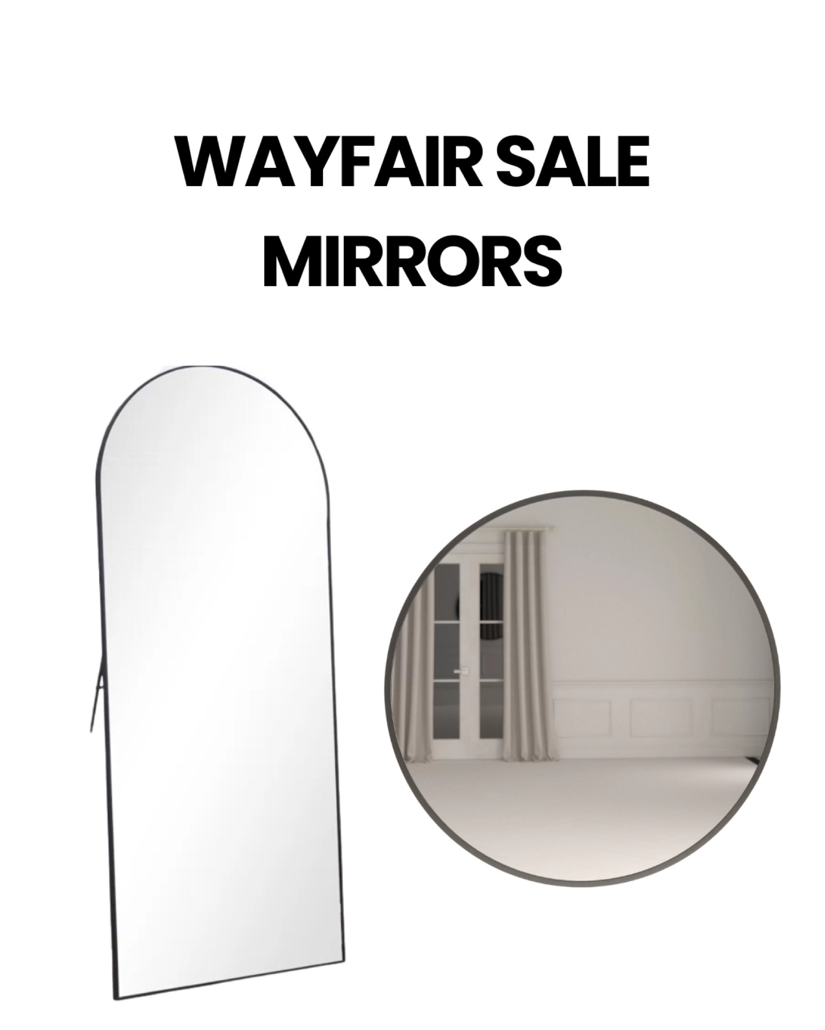 Wayfair way day deal mirrors 

#LTKfindsunder100 #LTKhome #LTKsalealert
