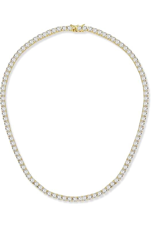 18k White/Yellow Gold Cubic Zirconia  | Amazon (US)