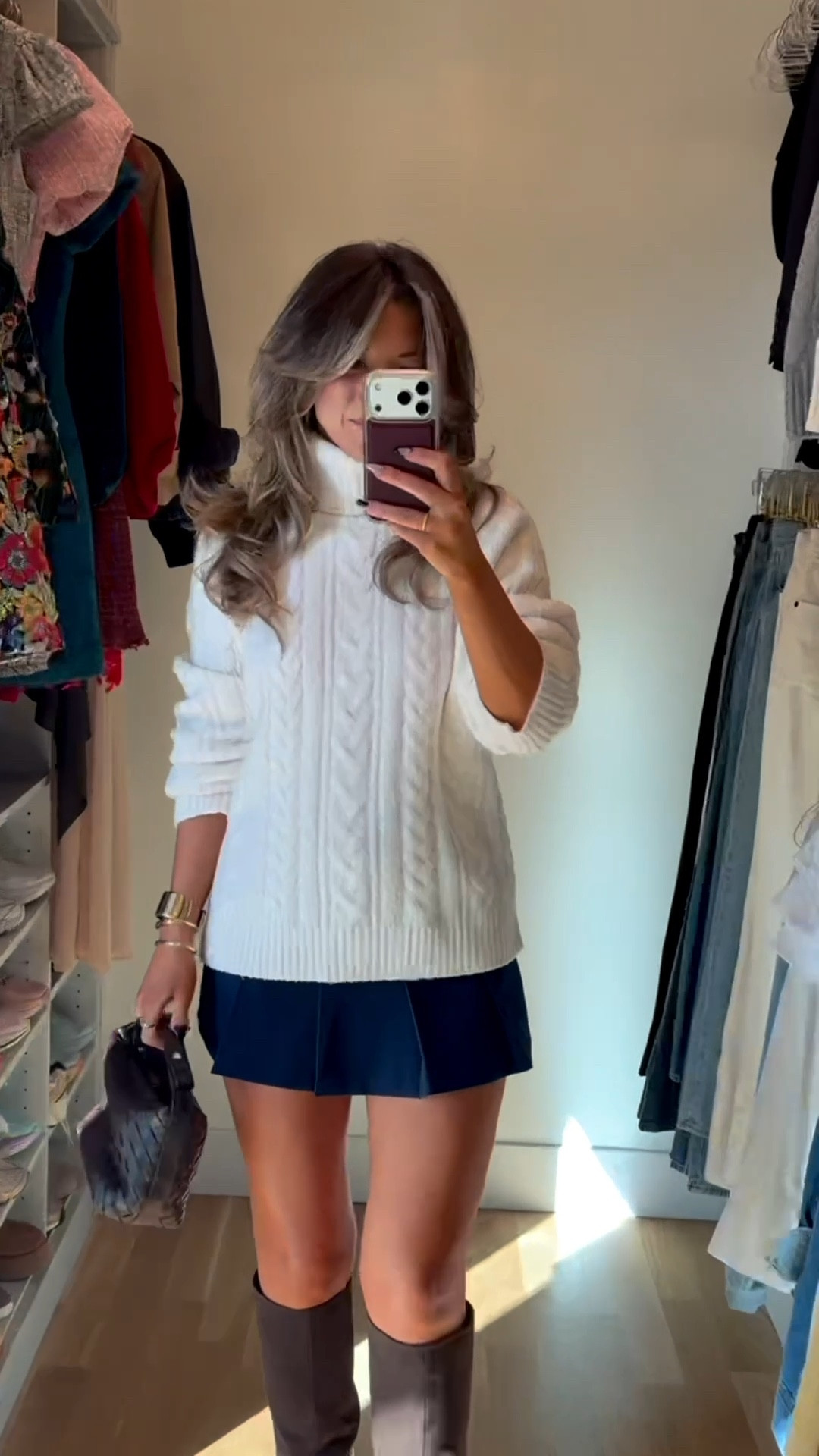 Everyday fall to winter casual event outfits navy skort paired 8 ways

Revolve code: tulip
Vici code: emerson30
Merit lip color: twin set
Glow color: can't handle the heat

Wearing my usual smalls in most
Medium in turtleneck, bears sweater, and hoodie

Fall transitional
Winter transitional
Everyday outfits
Casual events
Thanksgiving looks
Christmas looks
Sweaters
Boots
Navy blue skort
Blazer
Nighty

#LTKStyleTip #LTKHoliday #LTKFindsUnder100