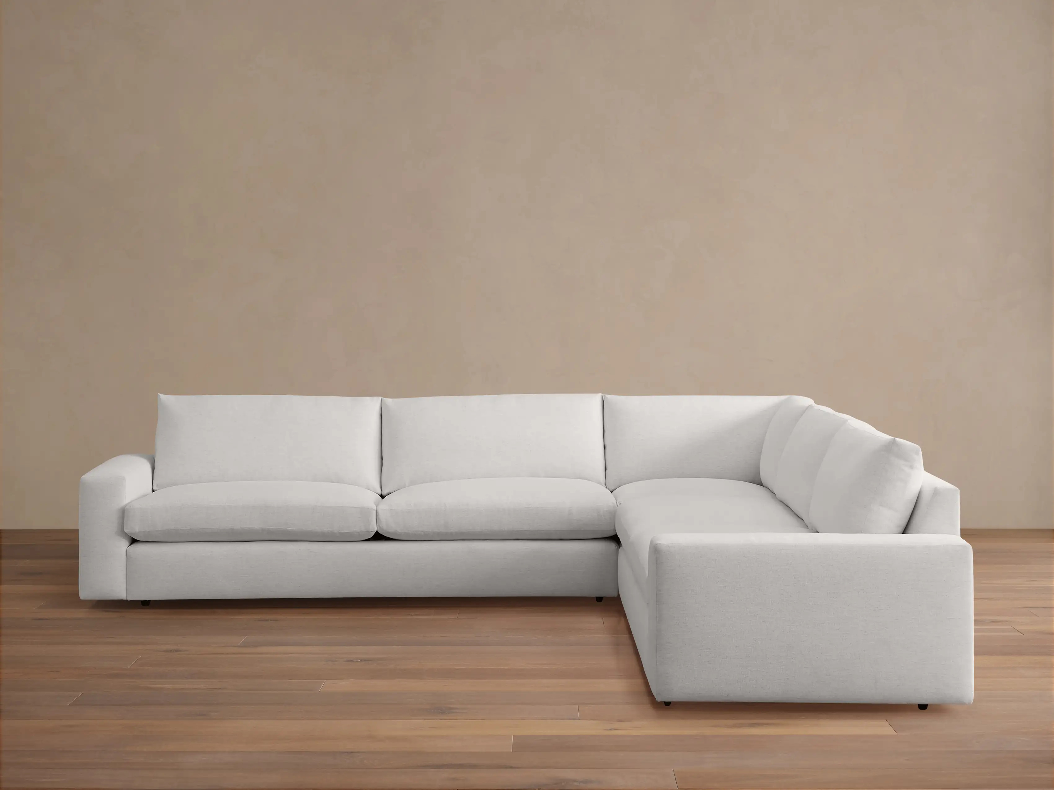 Kipton Wide Arm Three-Piece Corner Sectional | Arhaus