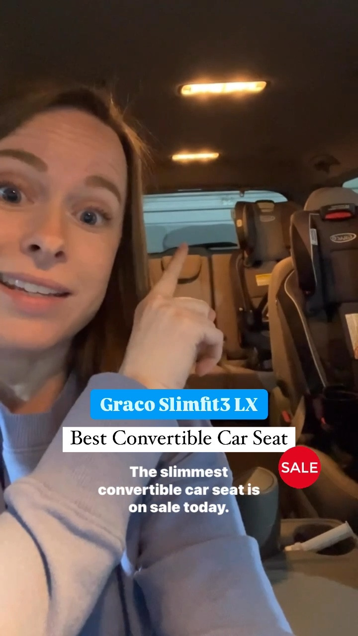 Fits 3 across, use rear facing, forward facing or as a high back booster. Best convertible car seat, great safety ratings, and super slim. And on sale in the color Kunningham  

#LTKBaby #LTKKids #LTKSaleAlert