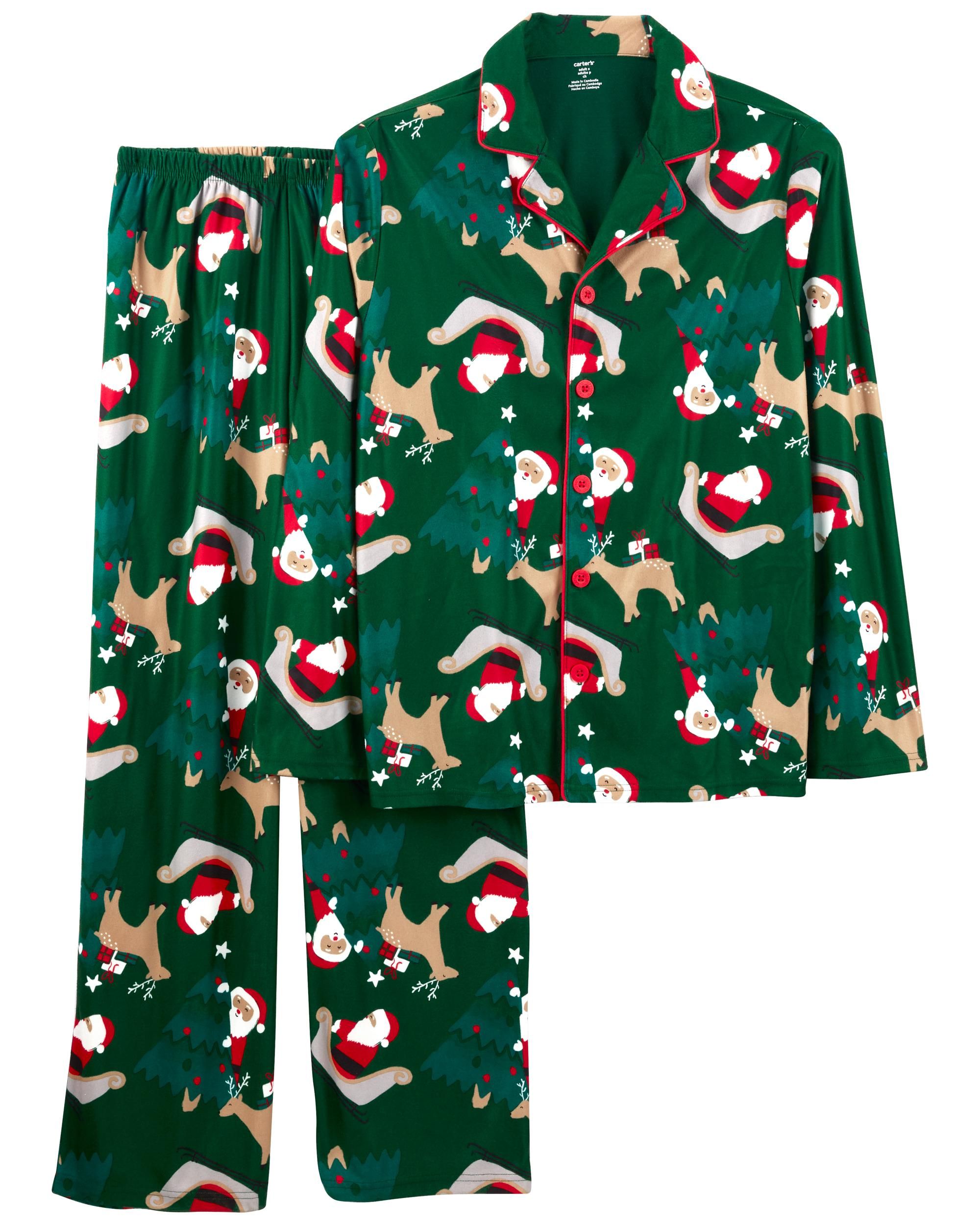 Adult 2-Piece Santa Coat-Style PJs | Carter's