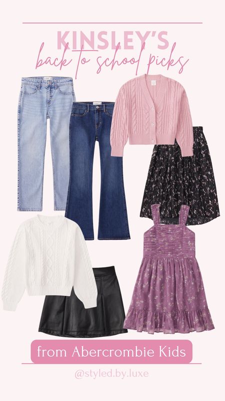 Kinsey’s back to school picks from Abercrombie and fitch kids!

Kids outfits, girls outfits, girls jeans, girls fall outfits, girls dresses, girls sweater

#LTKfamily #LTKSeasonal #LTKkids