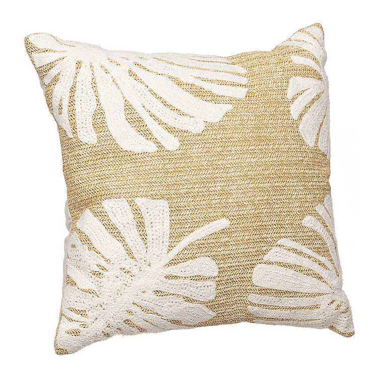Tropical Palms Rattan Pillow | Kirkland's Home