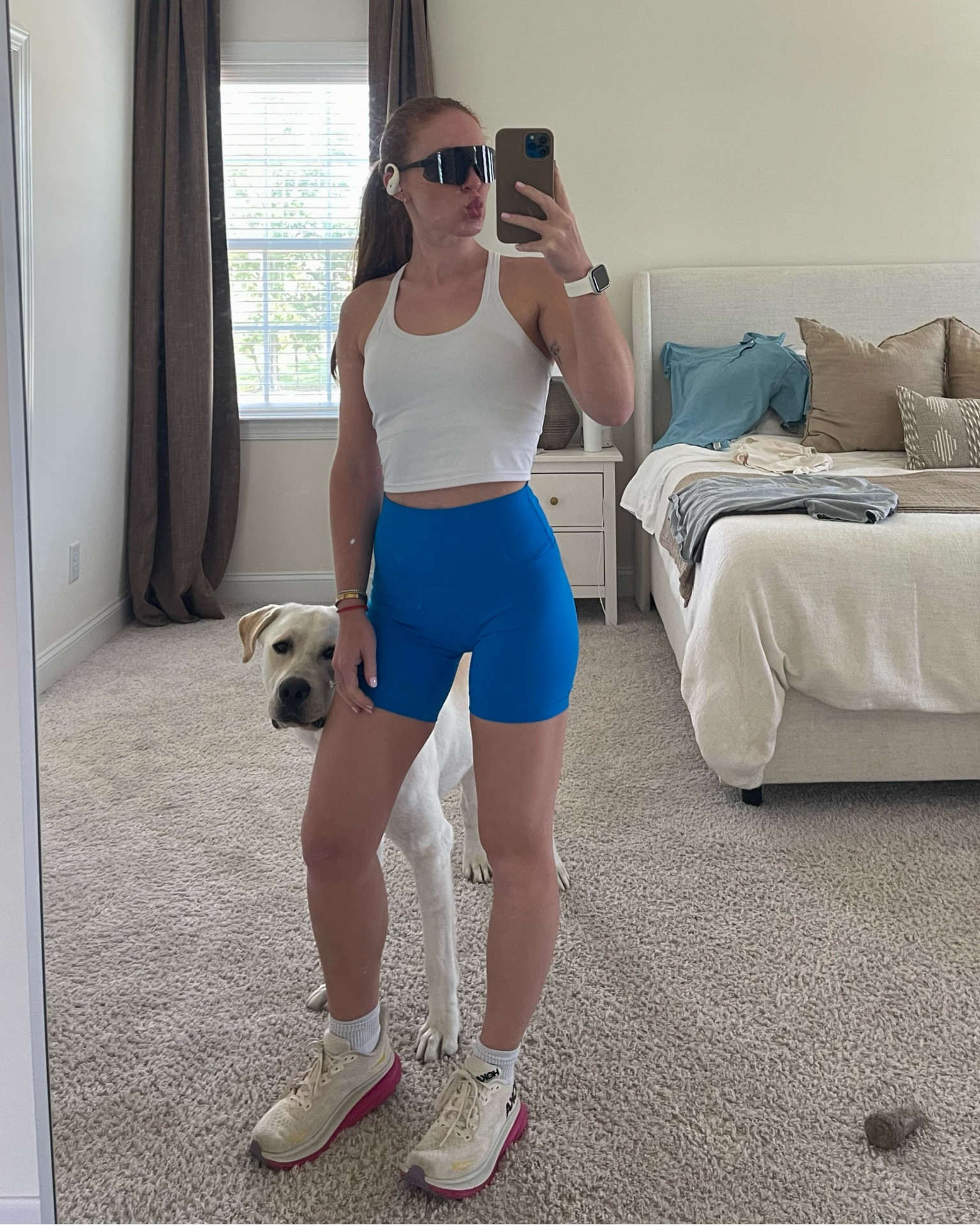 linked exact amazon top 
wearing lululemon wunder shorts in ‘poolside’ - sold out but linked ones they have with logo on sale rn 

imo the align shorts rid up too much for me to wear besides lounging  are not for working out but the kayak blue i linked is so fun, depends what you want to wear them for!

also linking 2 amazon biker shorts in very similar colors that are 1/3 of the price -  i have the amazon crz “naked feeling” ones in black and the fit and feel is IDENTICAL

daily walk outfit, workout outfit, biker shorts

#LTKFindsUnder50 #LTKActive #LTKSeasonal