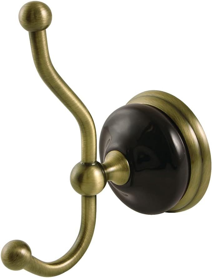Kingston Brass BA9117AB Water Onyx Robe Hook, Antique Brass | Amazon (US)
