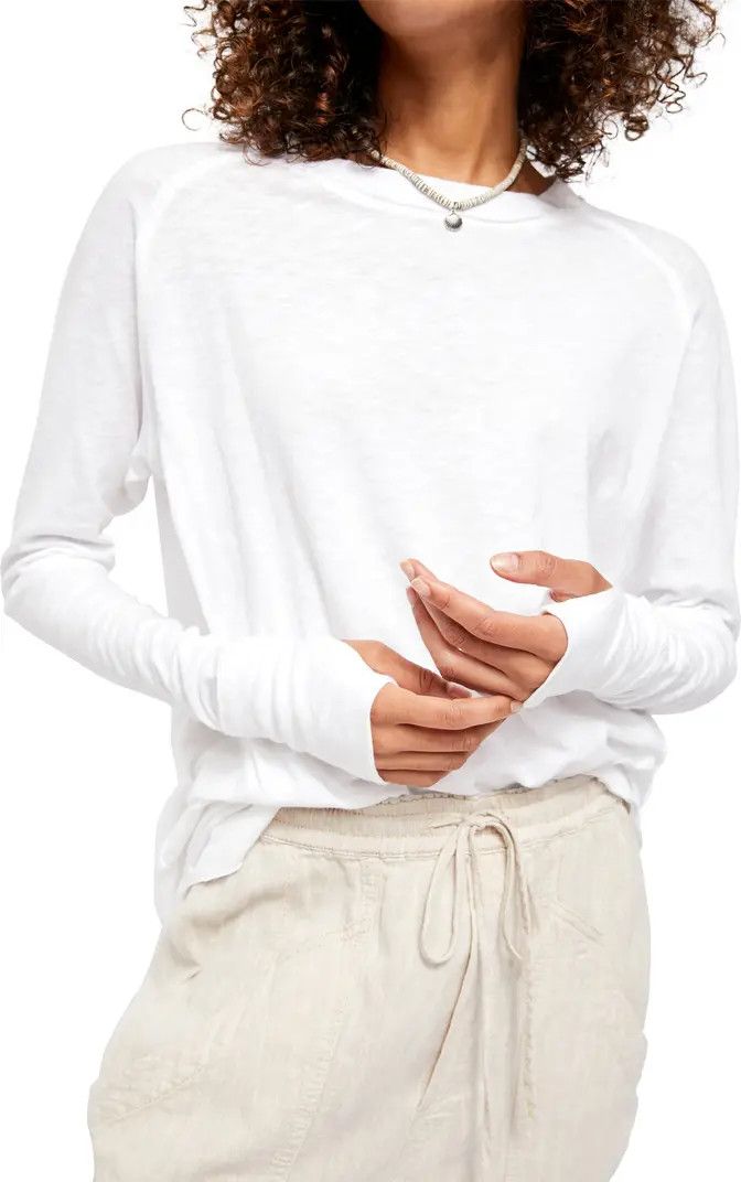 We the Free Arden Extra Long Cotton Top | Nordstrom
