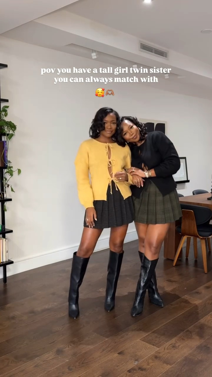 some Amazon favs with my tall girl twin ✨🫶🏽🥰 perfect for Thanksgiving, Friendsgiving, and holiday!! I am 5’9 | 200 lbs wearing medium tops + large/ size 10 bottoms always! Skirt sets in large ✨

#LTKStyleTip #LTKFindsUnder50 #LTKootd