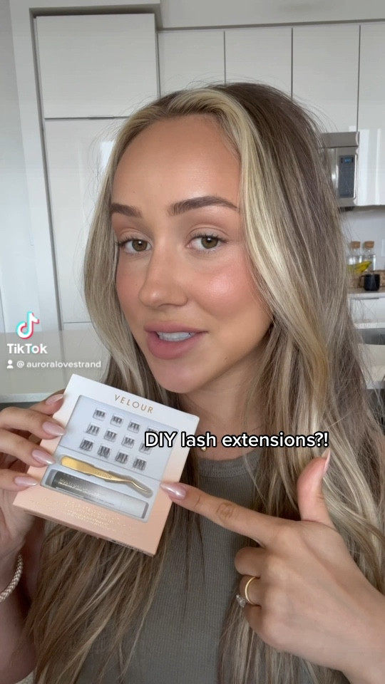 DIY lash extensions!! I tried the hybrid length by Velour Lashes 🤍 

#LTKFind #LTKbeauty
