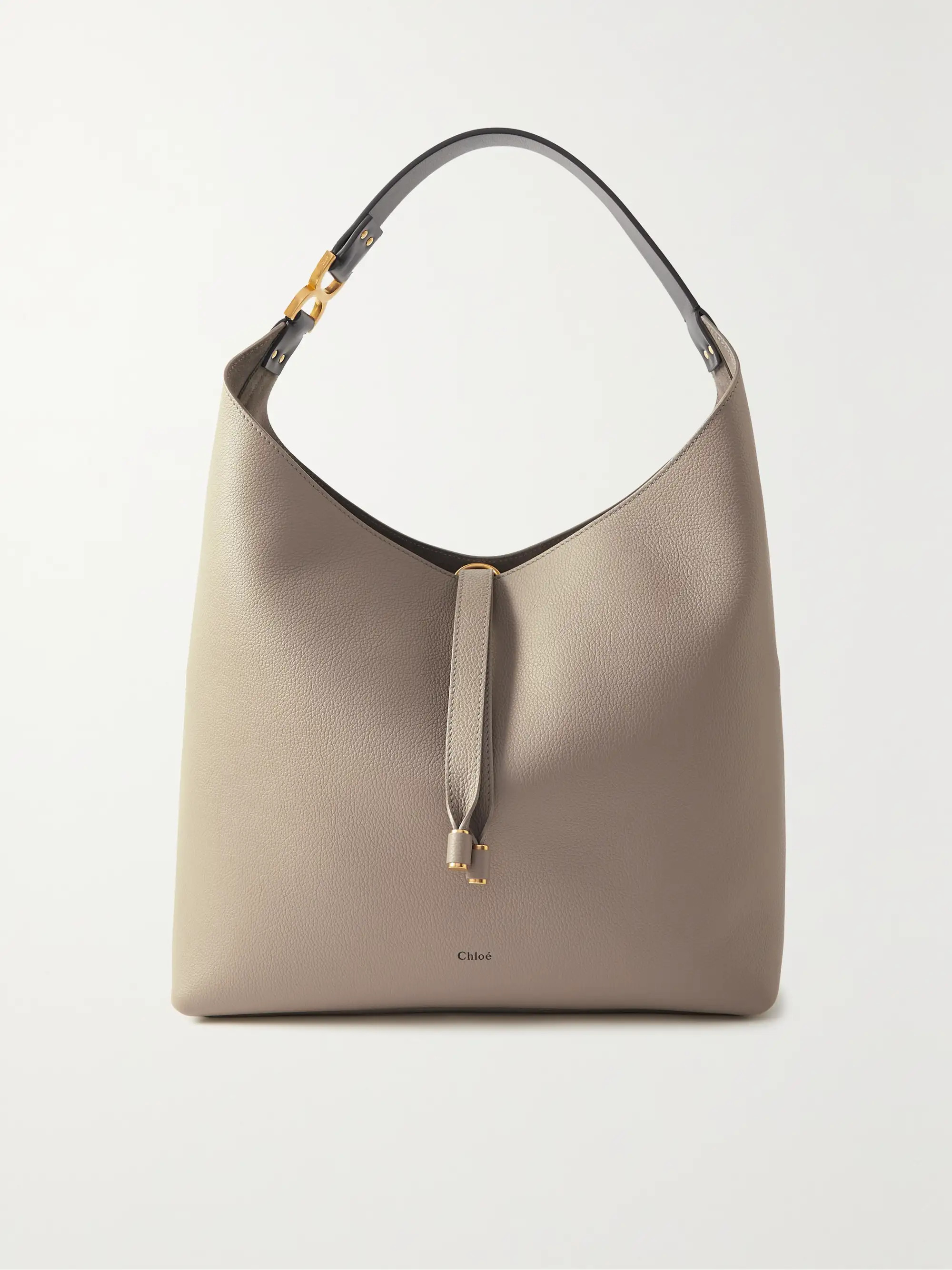+ NET SUSTAIN Marcie two-tone textured-leather shoulder bag | NET-A-PORTER (UK & EU)