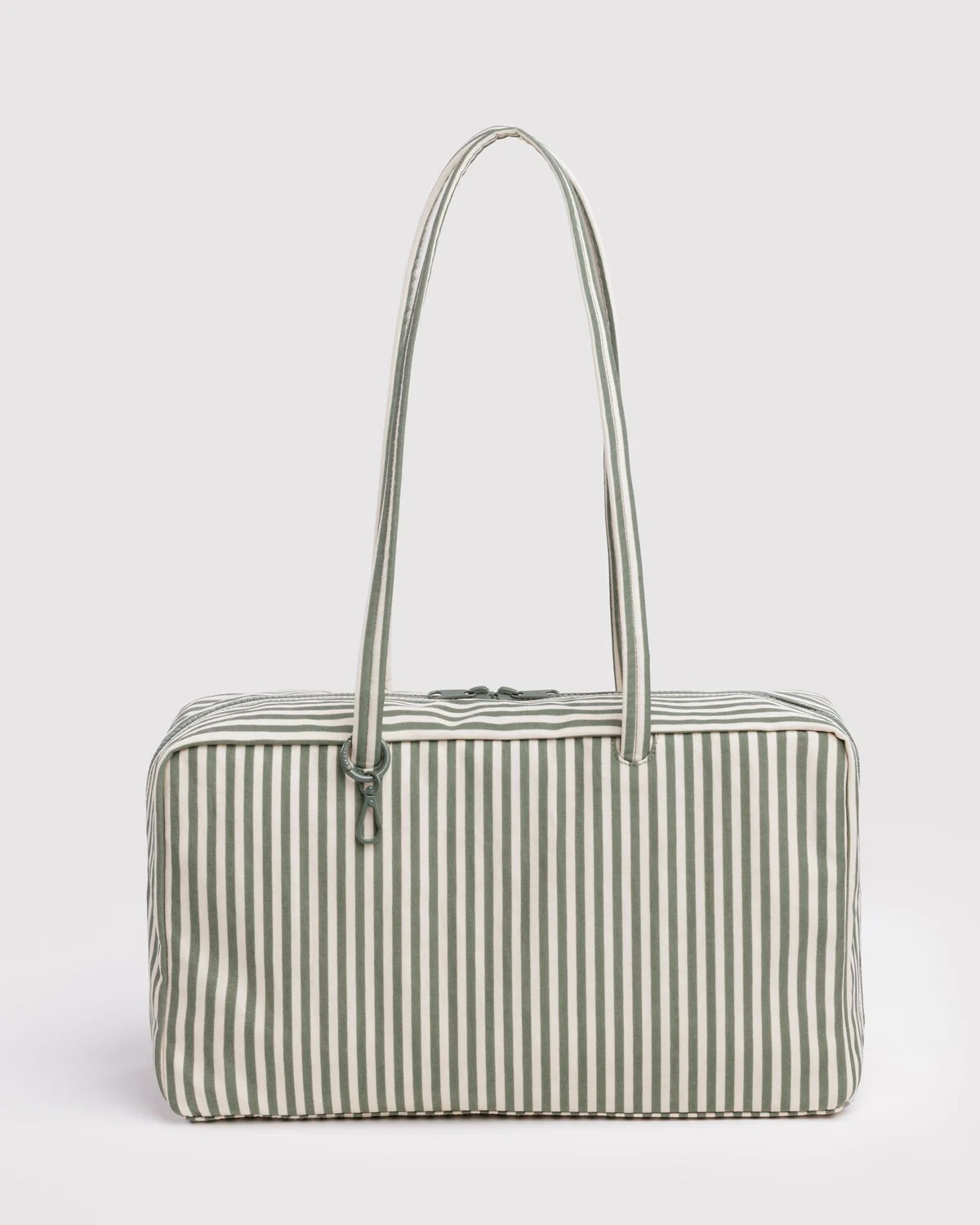 Medium Nylon Bowler Bag Sage Stripe - Baggu | BAGGU