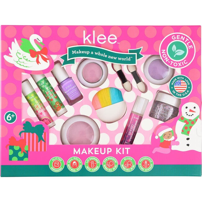 2023 Christmas Collection! Klee Naturals Circle of Love Deluxe 11pc Makeup Kit | Maisonette