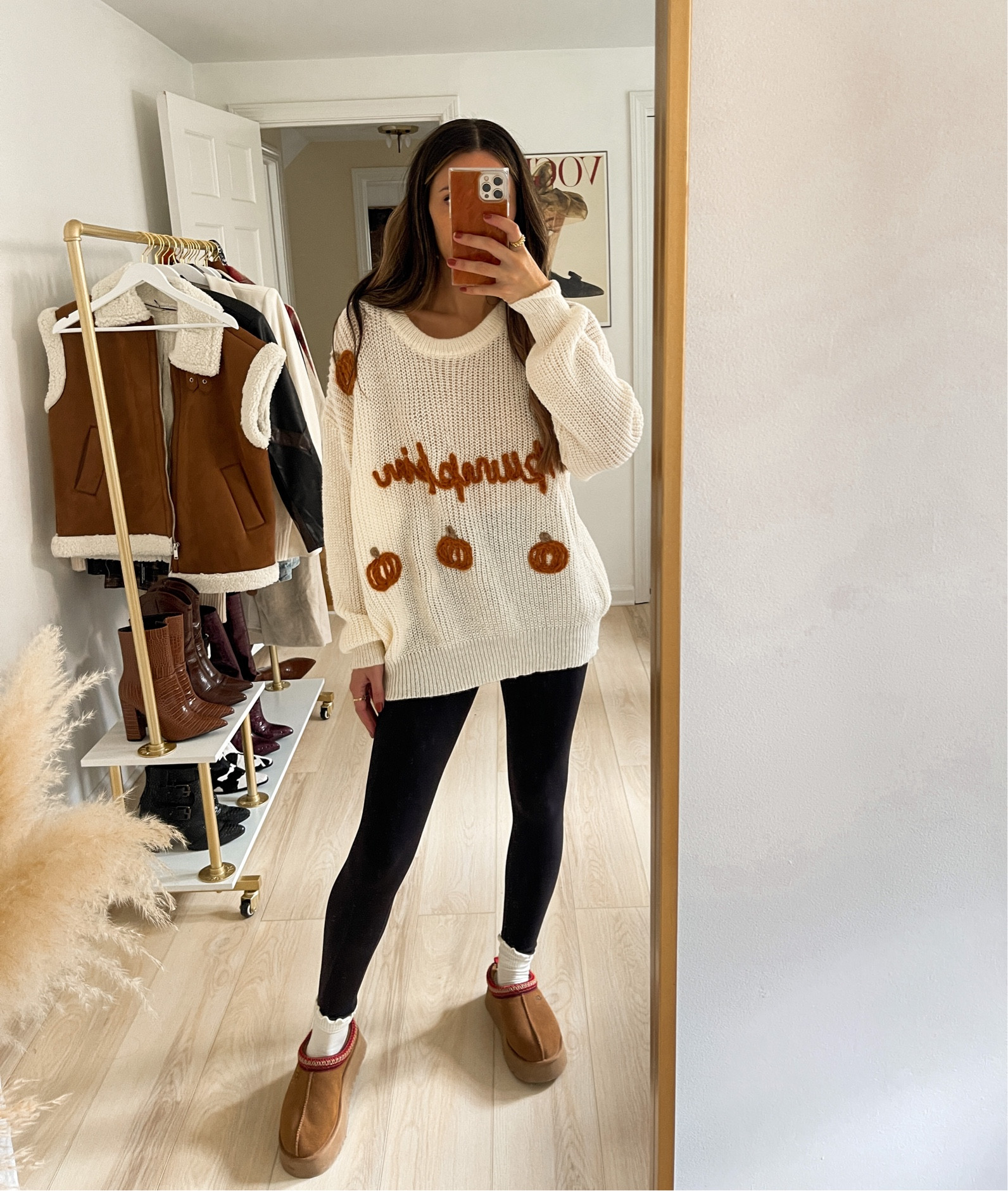 Fall outfit inspo — the cutest pumpkin sweater (wearing a size large for a more oversized fit) with leggings and uggs

Fall style | UGG outfit | fall sweaters| sweater dress outfit | fall fashion | autumn outfits | @theboxedbowtique #theboxedbowtique #ad

#LTKshoecrush #LTKSeasonal #LTKstyletip