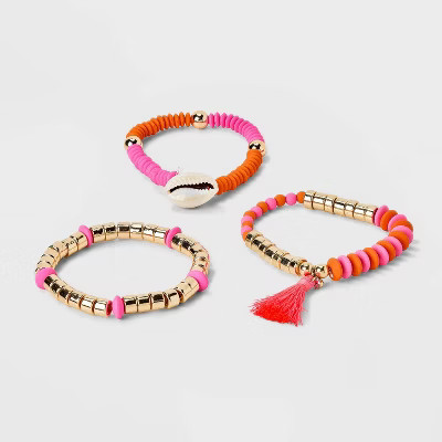 Tassel Multi-Strand Stretch Bracelet - A New Day™ | Target