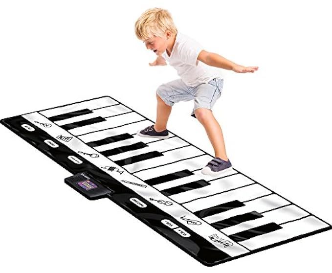 Click N' Play Gigantic Keyboard Play Mat, 24 Keys Piano Mat, 8 Selectable Musical Instruments + Play | Amazon (US)