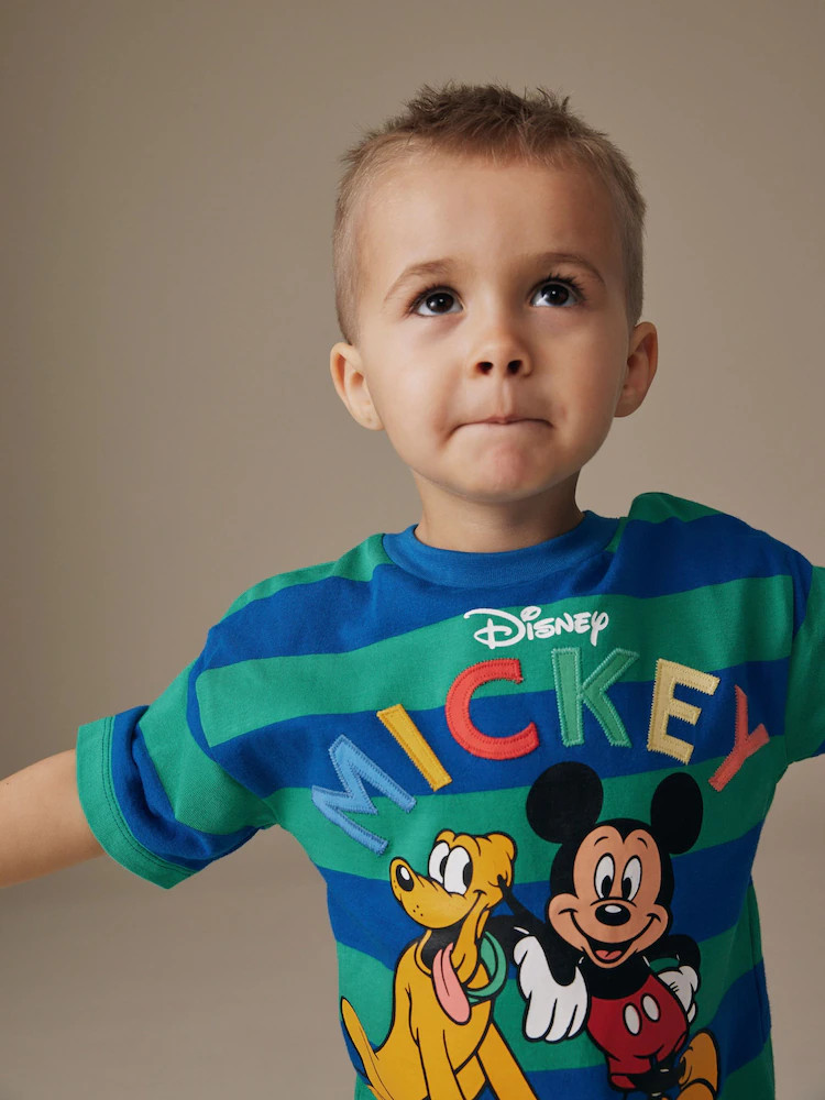Blue/Green Mickey Mouse Short Sleeve T-Shirt (3mths-8yrs) | Next US