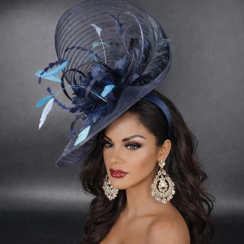 Sinamay Crin Fascinator Kentucky Derby Hat, Ascot Royal Headpiece, Mother of the Bride, Tea Garde... | Etsy (US)