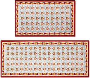  AUTODECO Kitchen Mats and Rugs Set of 2 - Cushioned