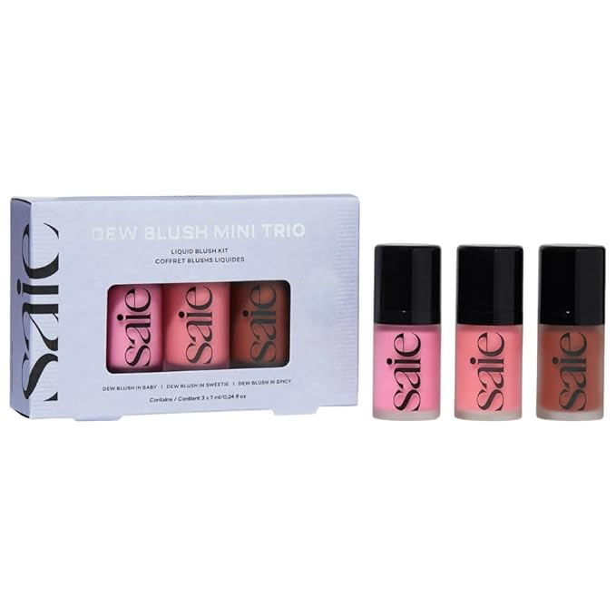 Saie Mini Dew Blush Trio Gift Set with Baby Pink, Neutral Pink & Warm Terracotta Shades, Hydratin... | Amazon (US)