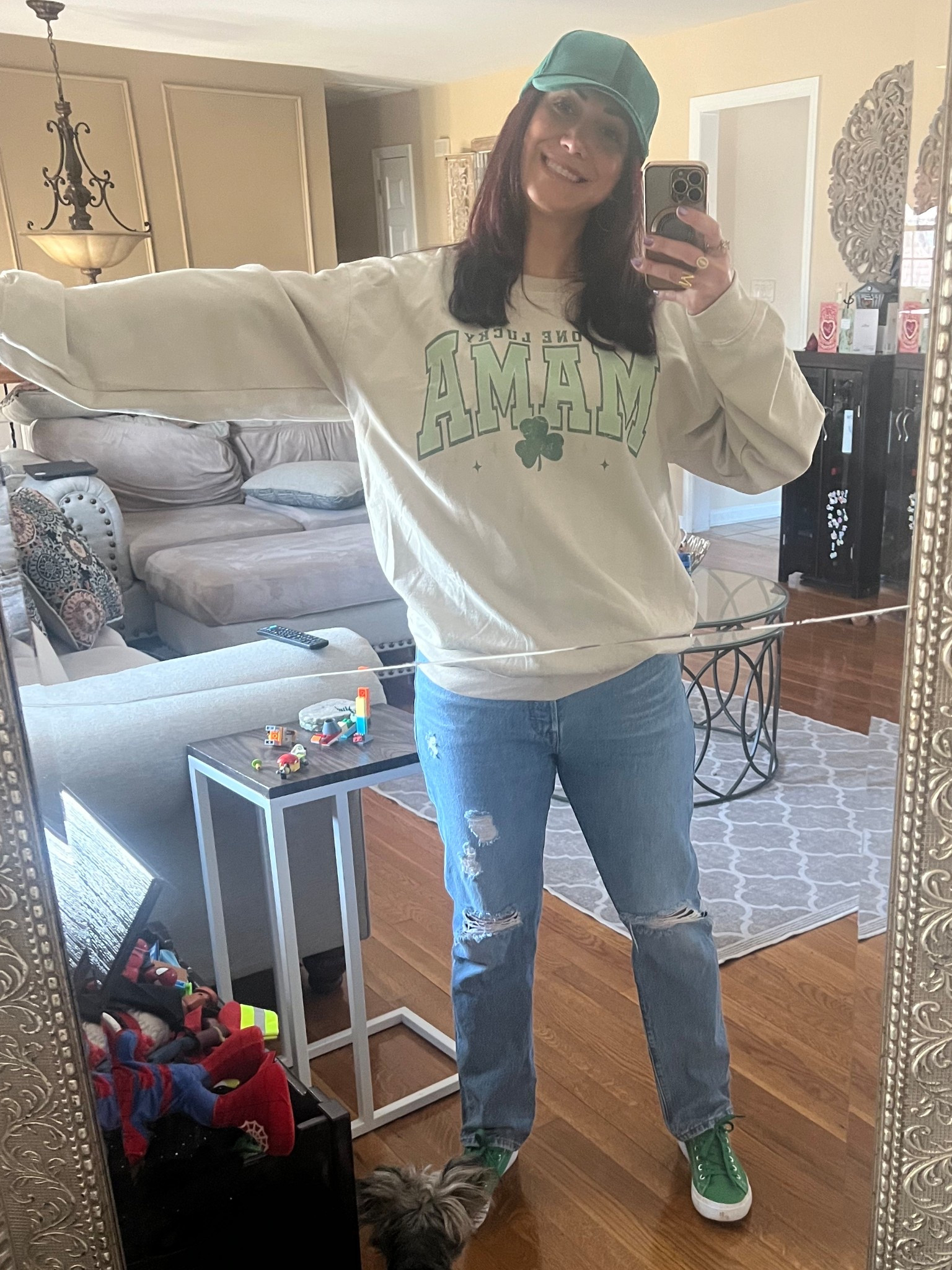 One lucky mama @ the Saint Patrick’s Day parade 🍀  {wearing size medium}

#LTKFindsUnder50 #LTKStyleTip #LTKSeasonal