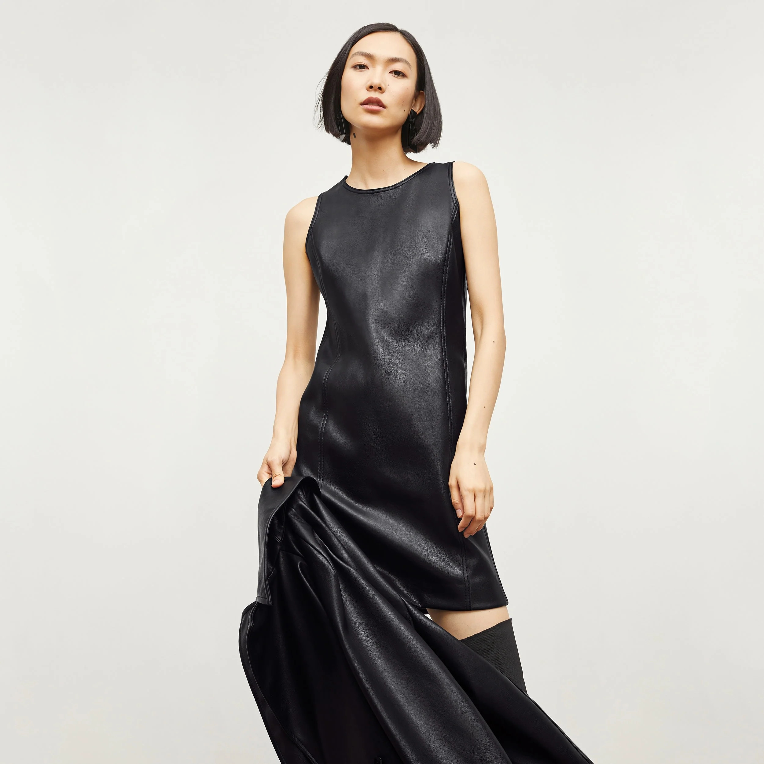The Chloe Dress - Vegan Leather | MM LaFleur