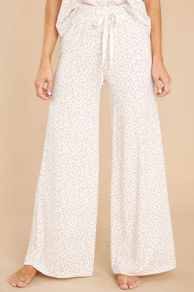 Free As A Bird White Sand Leopard Pants | Red Dress 