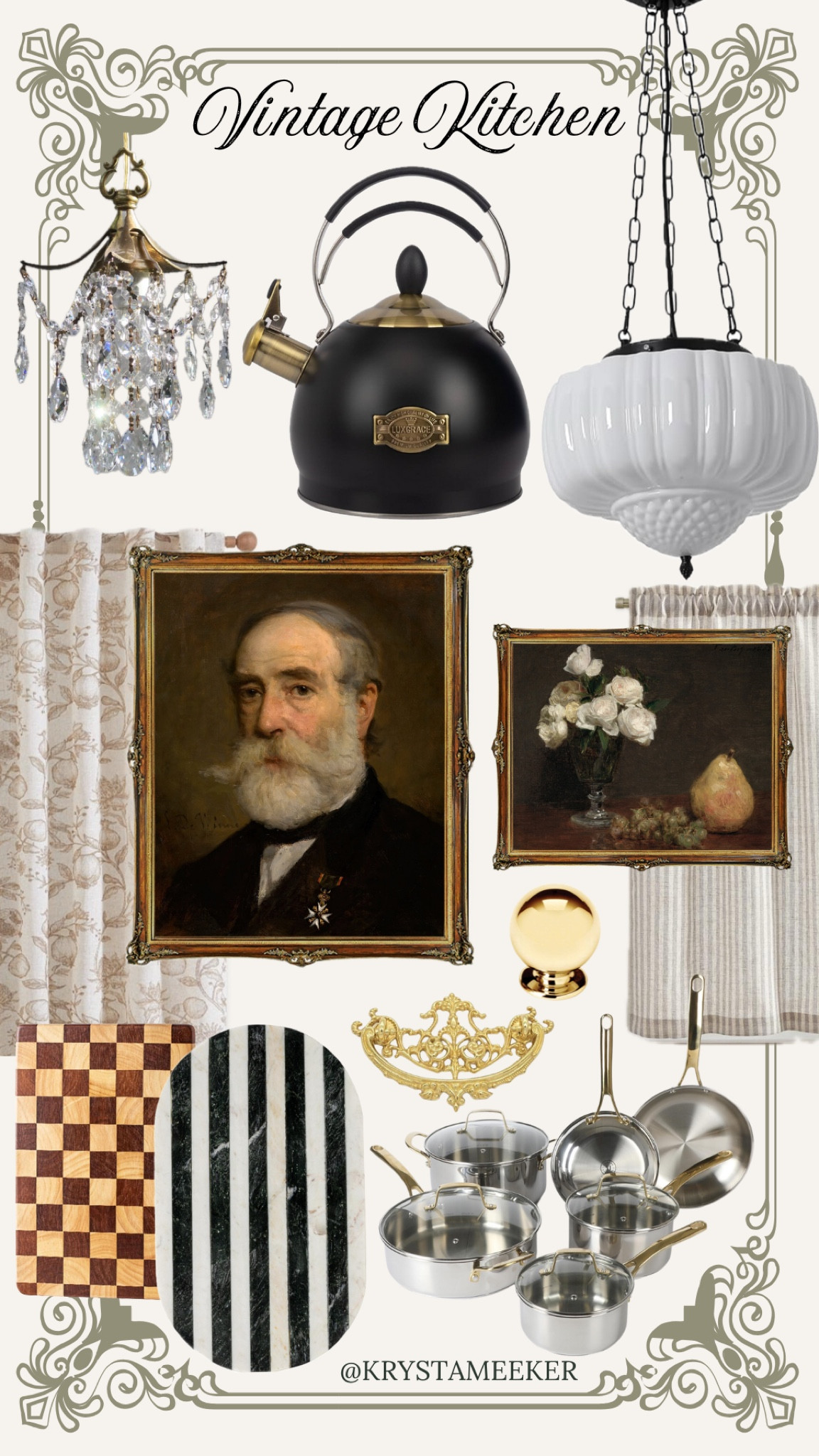A curated collection of timeless kitchen details with vintage European charm. Featuring unlacquered brass hardware, milk glass lighting and antique-inspired decor, this edit is perfect for creating a classic, old-world feel. Shop my favorite lighting, hardware, and vintage accents to bring warmth and character into your Kitchen!

#LTKHome