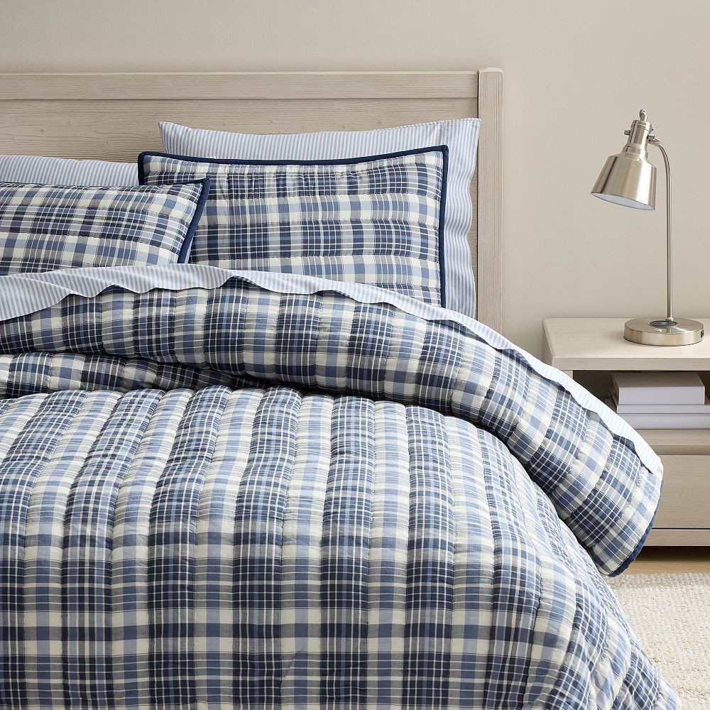 Julian Plaid Quilt | Pottery Barn Teen