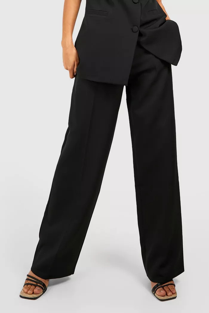 Wide Leg Tailored Trousers | Boohoo.com (UK & IE)