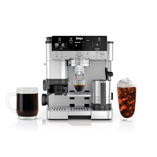Ninja Espresso Machine, Luxe Café Premier Series, Drip Coffee Maker and Rapid Cold Brew, Integrated Grinder, Assisted Tamper, Hands-Free Frother, for Cappuccinos and Lattes, Dairy or Non-Dairy, ES601 | Amazon (US)