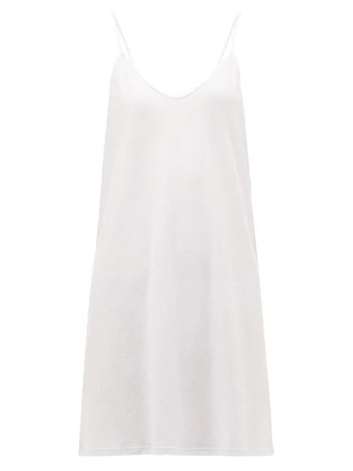 Skin - Pima Cotton Jersey Slip Dress - Womens - Blue | Matches (US)