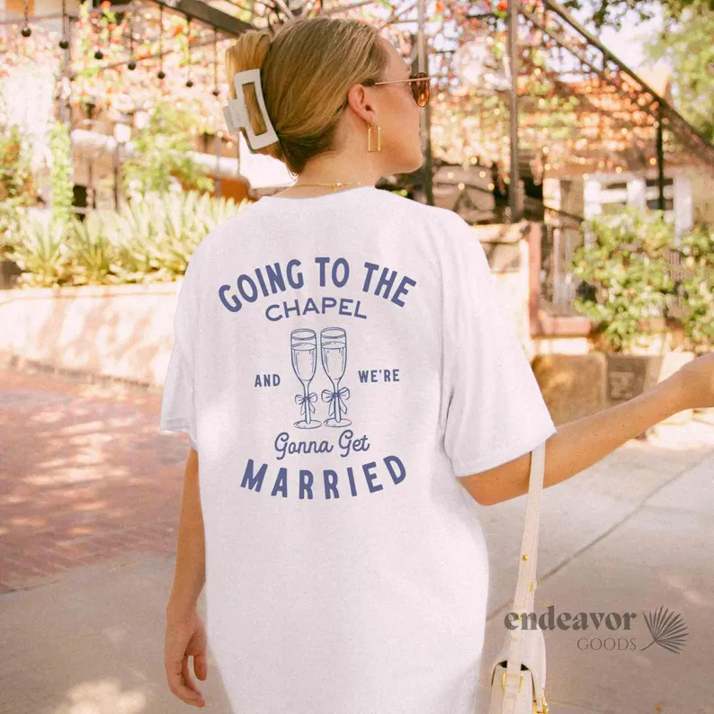 Personalized Bride Shirt Bachelorette Shirts Going to the Chapel Gonna Get Married Comfort Colors... | Etsy (US)