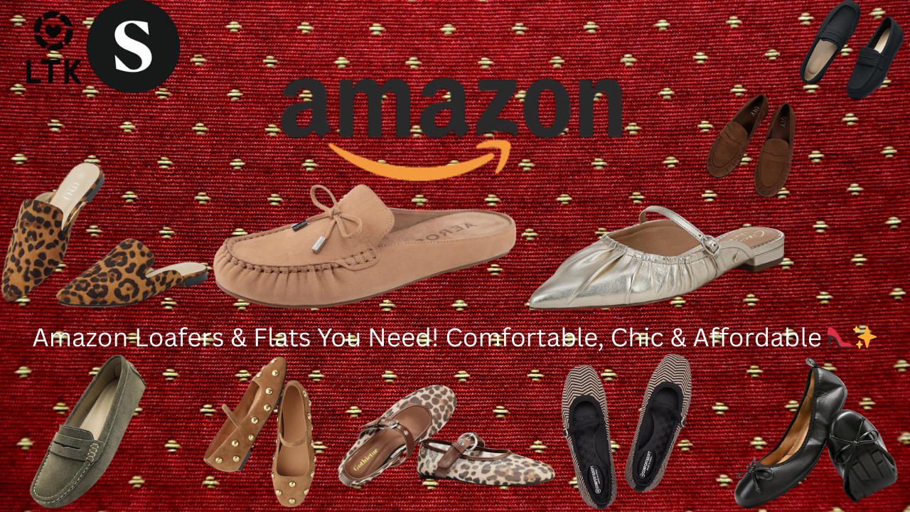 Amazon Loafers & Flats You Need! Comfortable, Chic & Affordable 👠✨


Step into comfort and style with these Amazon loafers and flats — perfect for work, errands, church, or everyday elegance. 👠✨ All of these are lightweight, dressy, comfortable, and budget-friendly. Whether you love mules, penny loafers, Mary Janes, or classic ballerina flats, this roundup has something for every woman’s wardrobe.
Shop all my picks below! 👇✨



✨ Shop all my Amazon Shoe Picks on my Storefront



✨ Follow me on ShopMy for daily finds + new arrivals
https://shopmy.us/shop/collections/3184372




✨ Check my LTK for outfit ideas & shoe pairings



Penny Loafers for Women Dressy Moccasins Classic slip-on penny loafer design, cushioned insole, perfect for work or dressing up.
• Women’s Slip-On Work Flats Comfortable everyday flats with breathable lining and flexible sole.
• MUSSHOE Pointed-Toe Mules Backless pointed-toe loafers that elevate any outfit. Office-friendly and stylish.
• Circus NY by Sam Edelman – Larissah Trendy, fashion-forward flats with a modern silhouette and comfortable footbed.
• Aerosoles Women’s Cody Flexible, cushioned, and supportive flats ideal for long standing or walking.
• Osslue Suede Penny Loafers Soft suede, retro-inspired design with cushioned interior for all-day comfort.
• Mary Jane Square Toe Ballet Flats Elastic strap, square toe, and cushy lining. Perfect for daily wear or events.
• Leopard Mesh Ballet Flats Breathable mesh, dressy Mary Jane style, lightweight and stylish.
• Frank Mully Mary Jane Flats Square-toe, machine-washable, comfortable slip-on with ankle strap.
• DREAM PAIRS Foldable Ballet Flats Lightweight, portable, bow-detail flats for work, errands, or travel.




#amazonfinds #amazonfashion #womenshoes #womensloafers #workflats #comfortableflats #dressyflats #maryjaneshoes #balletflats #affordablefashion #flatshoesforwomen #over50andchic #amazonfavorites #shoehaul #fashionover50 #plussizefashion #amazonstyle #amazonmusthaves #comfortableshoes #fallfashion2025



amazon loafers for women, womens flats amazon, comfortable work flats, dr 

 #LTKGiftGuide #LTKHoliday #LTKSeasonal